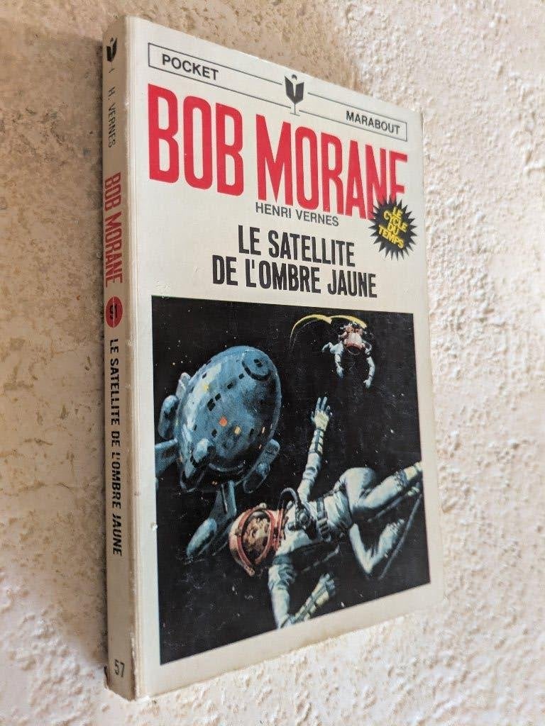 Bob Morane (Le satellite de l'Ombre Jaune)., Boeken, Fantasy, Verzenden, Gelezen, Henri Vernes.