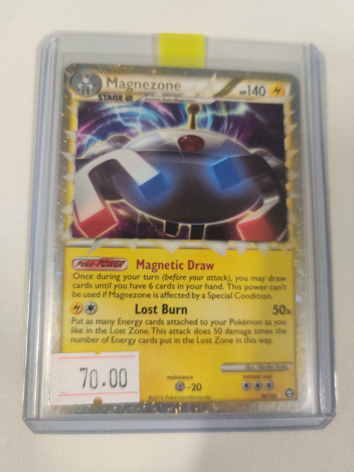 Magnezone TM 96, Hobby en Vrije tijd, Ophalen, Zo goed als nieuw, Losse kaart, Foil