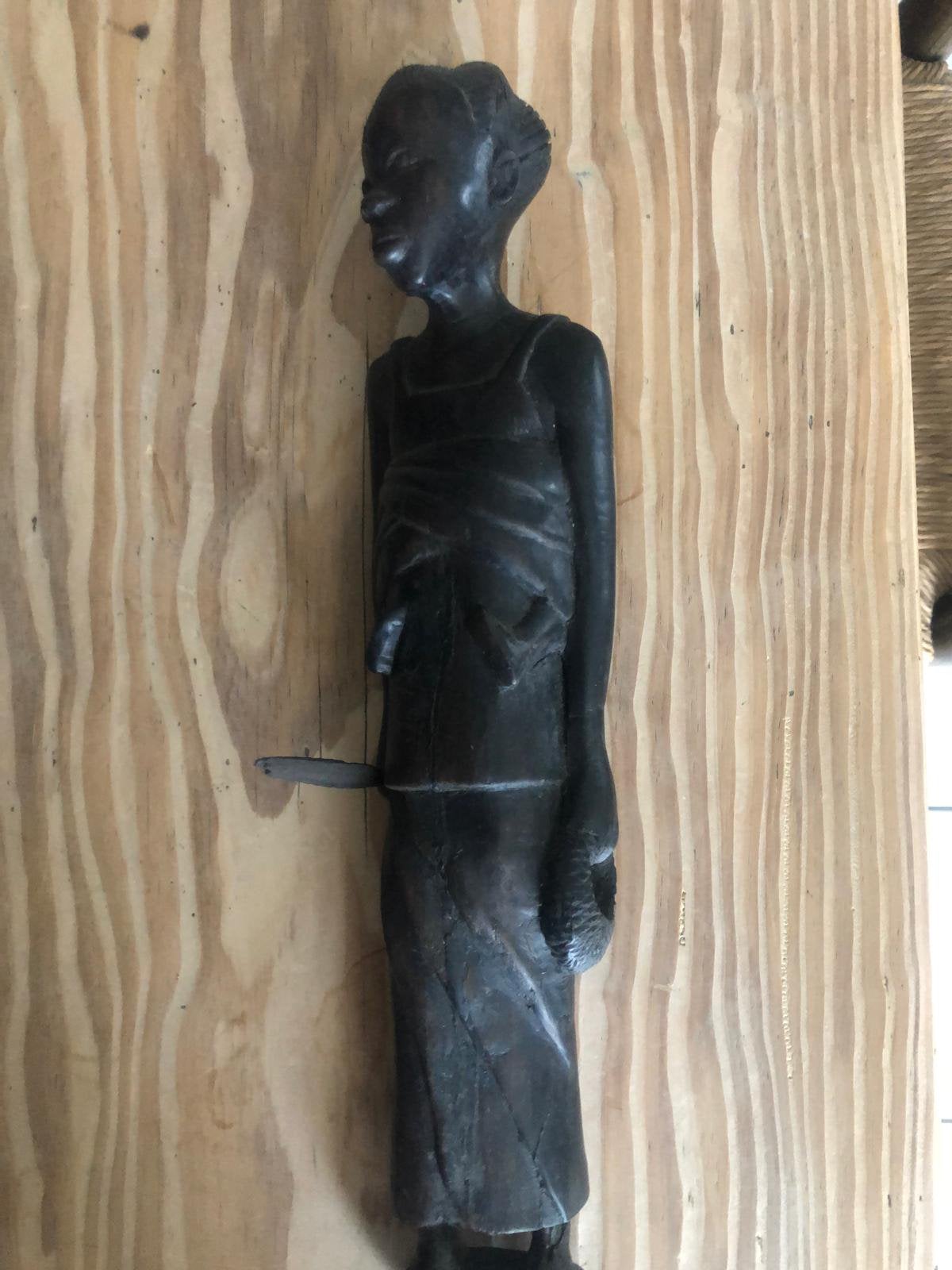 Beeldje Congo, Antiquités & Art, Art | Art non-occidental, Sculpture, Afrique, Enlèvement ou Envoi, Bois