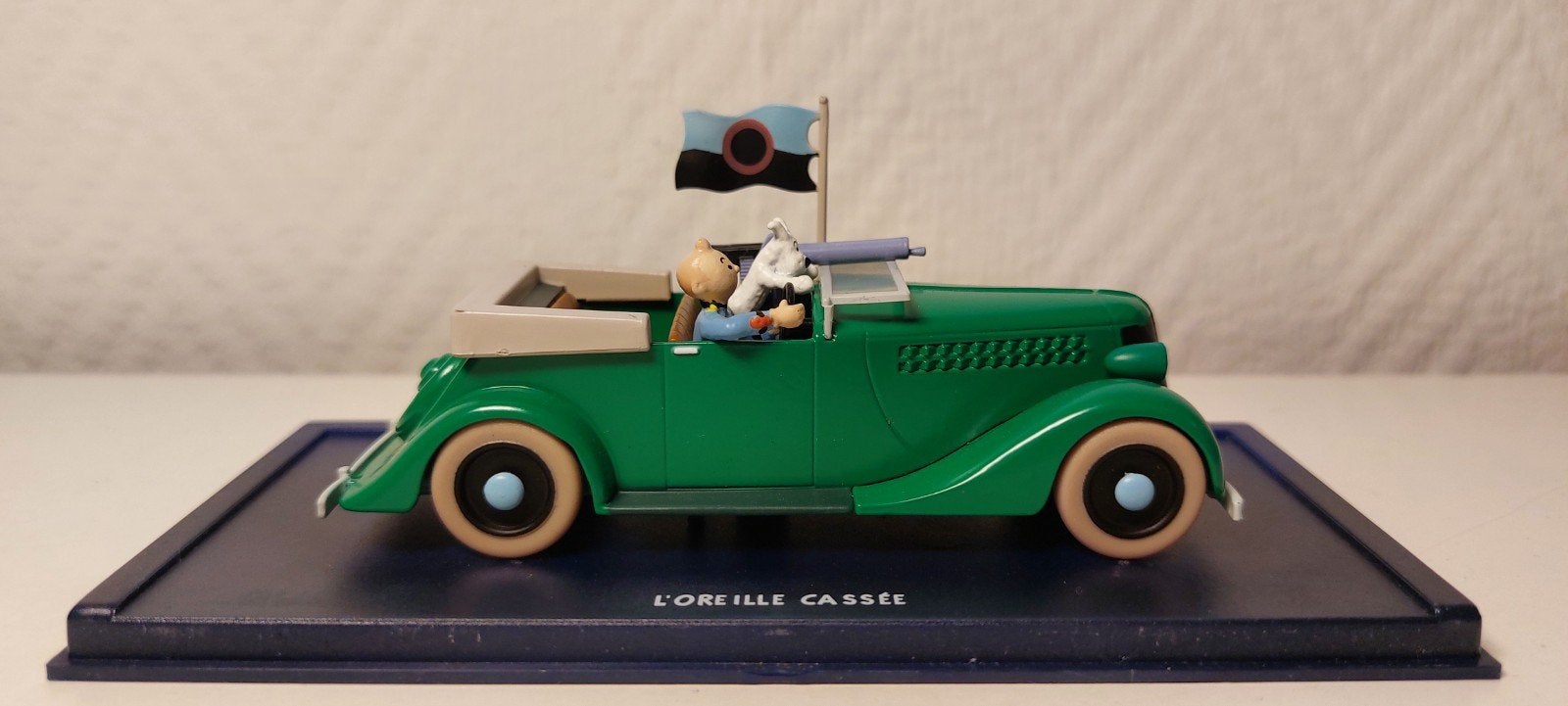 KUIFJE Atlas auto 1/43 'De mitrailleurwagen 1940' 💫, Verzamelen, Ophalen of Verzenden, Kuifje, Zo goed als nieuw, Beeldje of Figuurtje