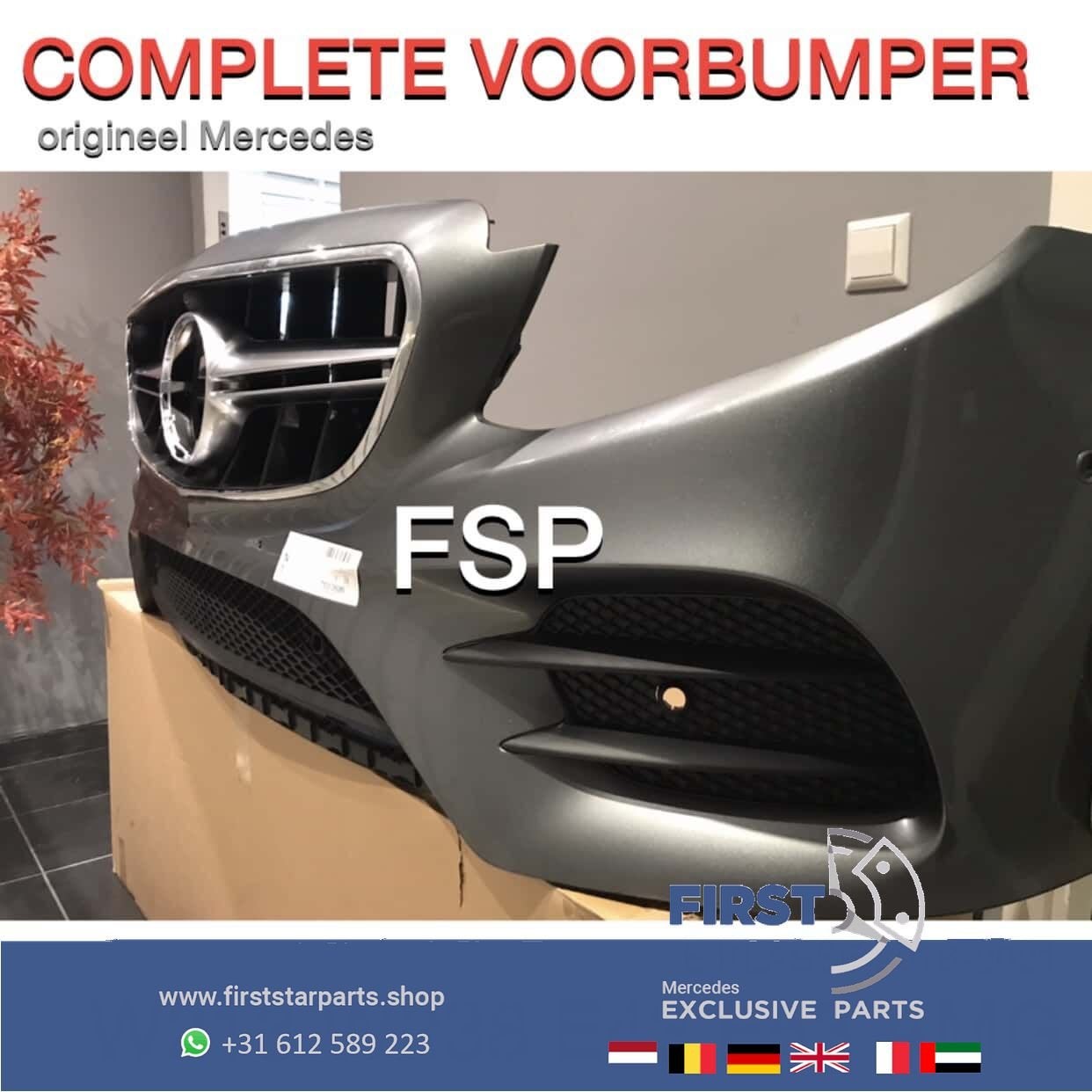 W213 W238 AMG VOORBUMPER GRIJS E43 E53 ORIGINEEL Mercedes E, Utilisé, -, Avant, -