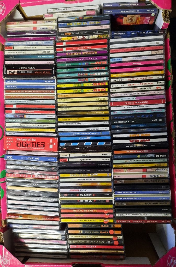 collectie pop/rock/evergreen verzamel cd albums 450 + stuks, Cd's en Dvd's, Ophalen, Gebruikt, Pop, Album