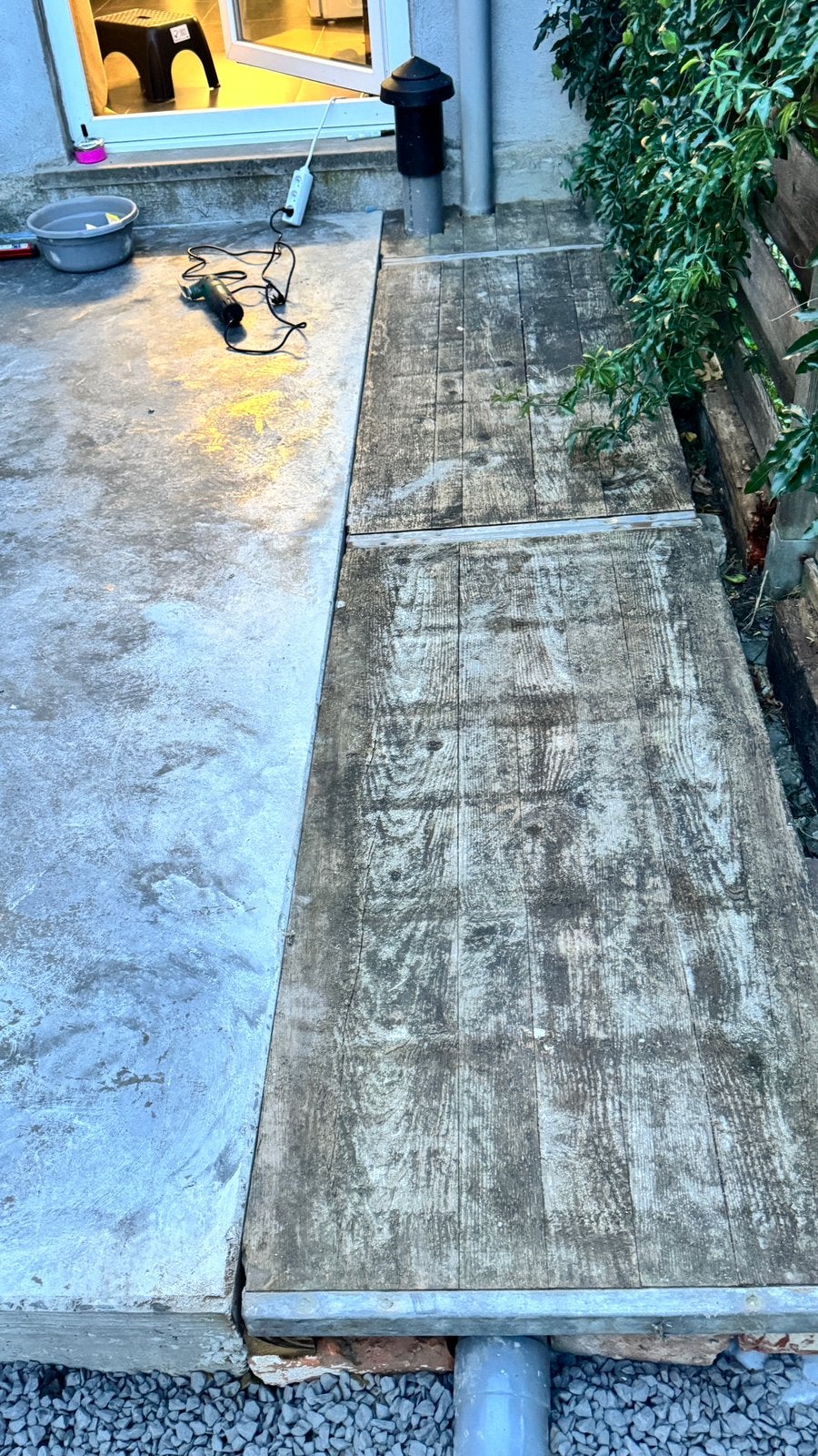 Steenschotten, Tuin en Terras, Ophalen, Gebruikt, Hout