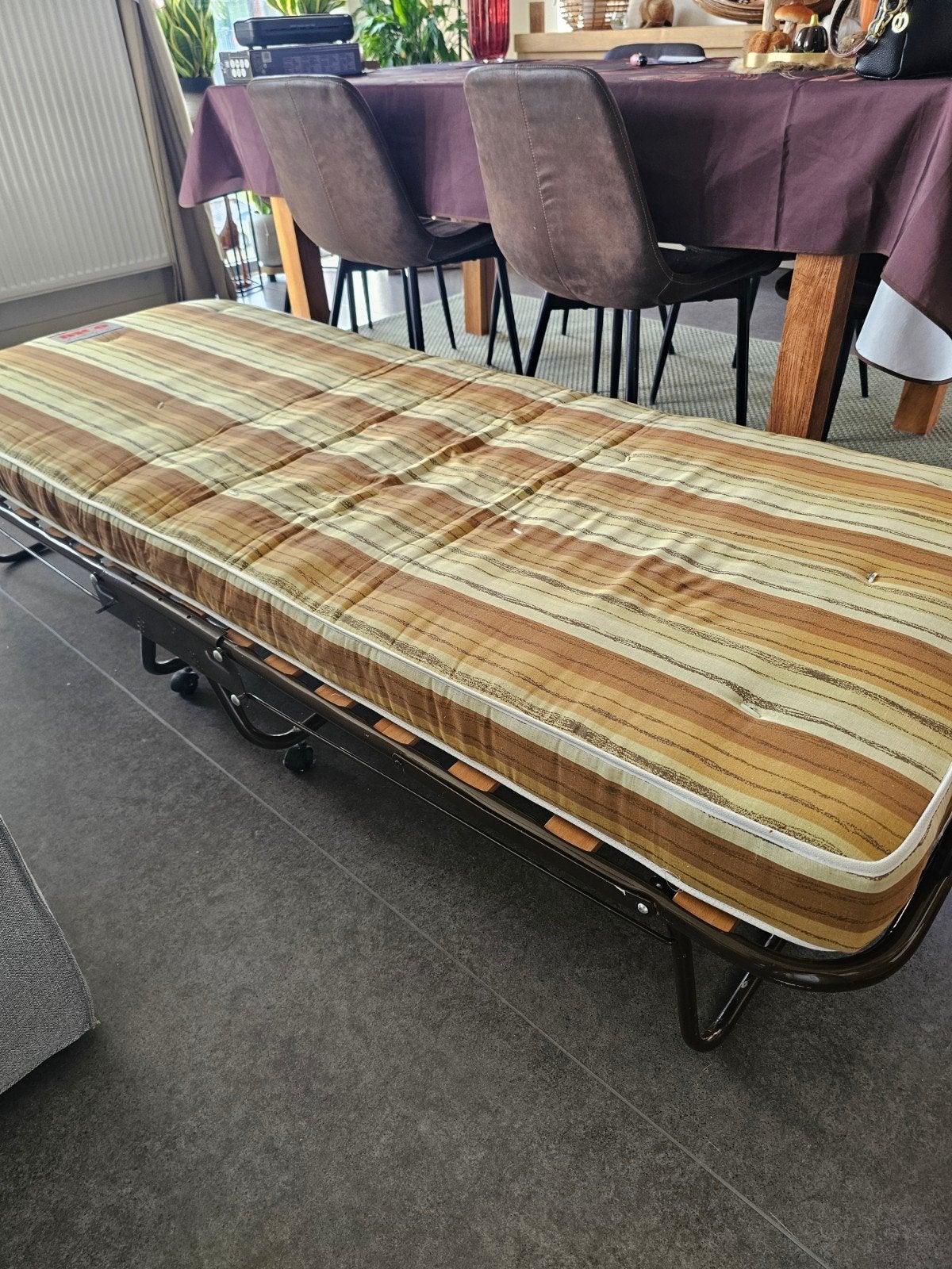 vouwbed, Ophalen
