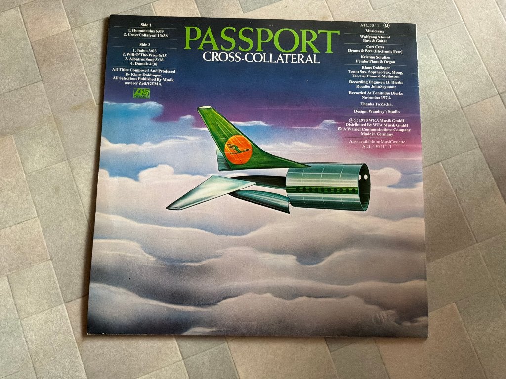 Passport - Cross-Collateral LP, Cd's en Dvd's, Vinyl | Jazz en Blues, Ophalen of Verzenden, Zo goed als nieuw, Jazz, LP