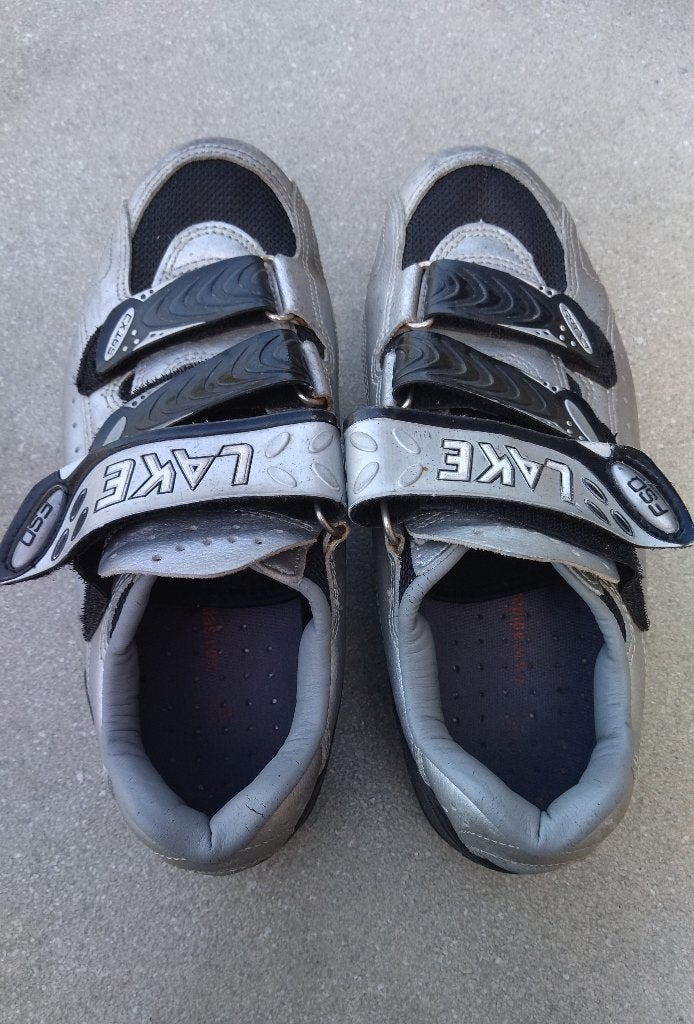 Chaussures de vélo LAKE taille 43 avec plaques SPD-SL, Enlèvement ou Envoi, Comme neuf, Hommes, Chaussures