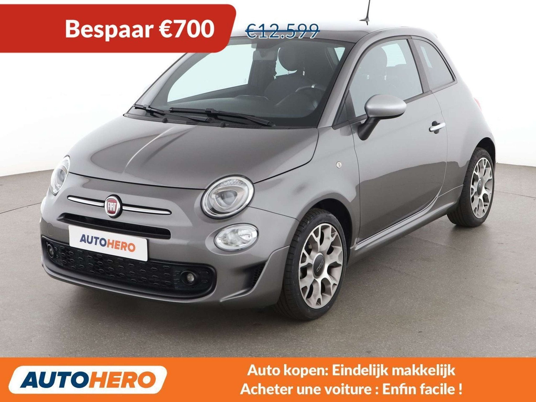 Fiat 500 1.0 Mild-Hybrid RockStar (bj 2020), Auto's, Voorwielaandrijving, 4 zetels, Gebruikt, Handgeschakeld