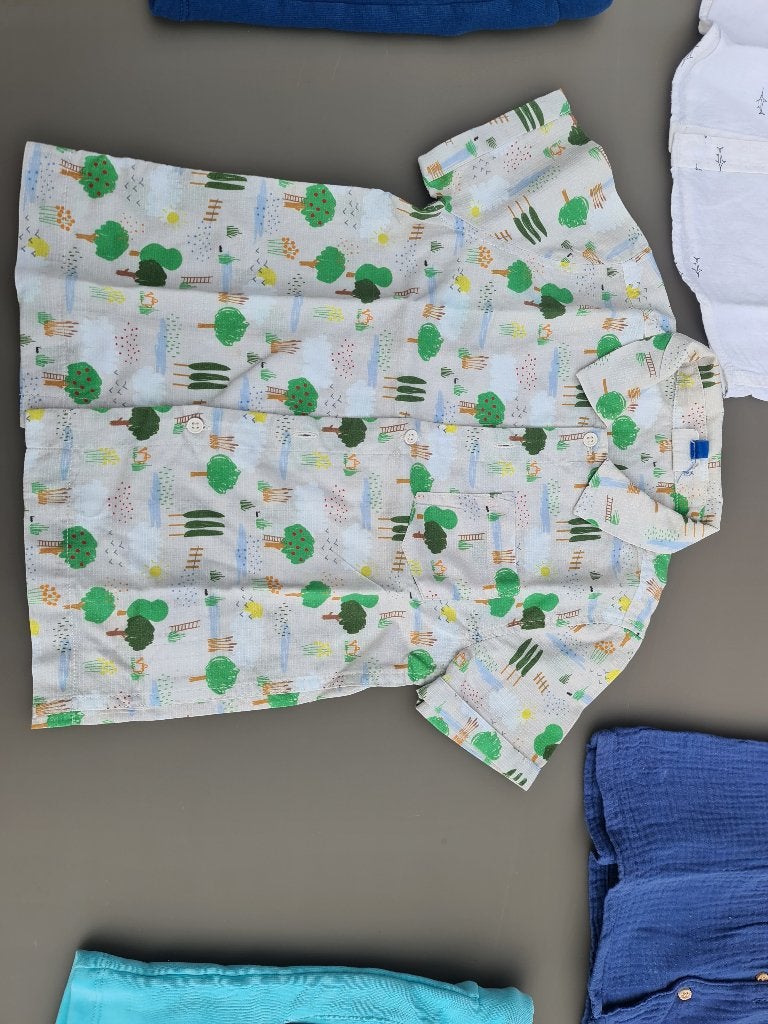 hemd met bomen, fred + ginger, 110, Kinderen en Baby's, Kinderkleding | Maat 110, Ophalen, Zo goed als nieuw