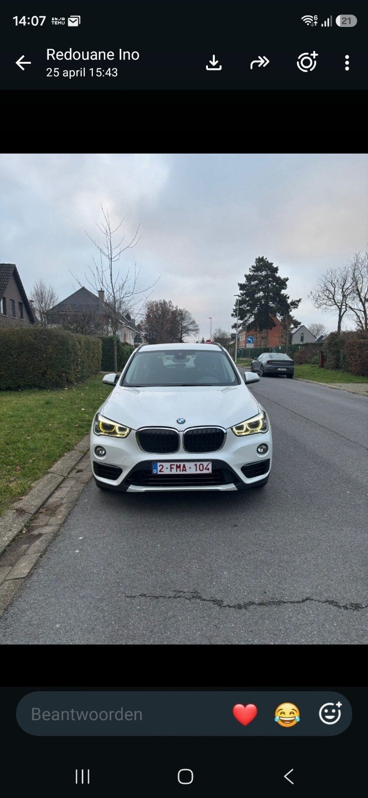 BMW x1 automaat 2016, Auto's, Stof, Euro 6, Wit, Adaptieve lichten