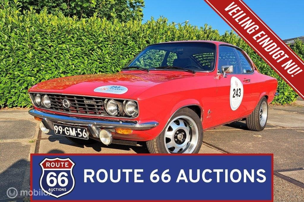Opel Manta A | 1975 | Route 66 Auctions, Auto's, Oldtimers, Zwart, Bedrijf, Overige carrosserie, Opel