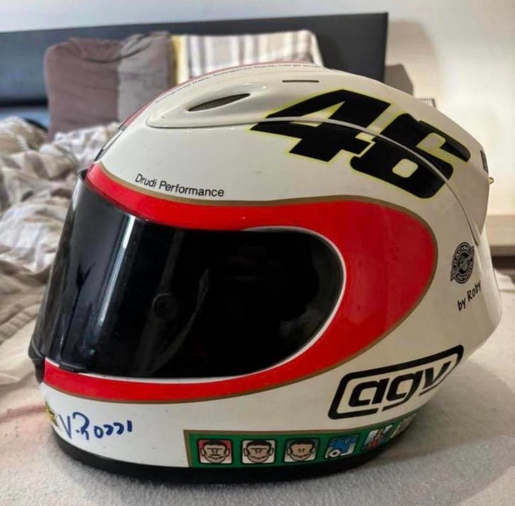 Helm Valentino Rossi Mugello limited edition 2002, Motoren, Kleding | Motorhelmen, Ophalen, M, AGV