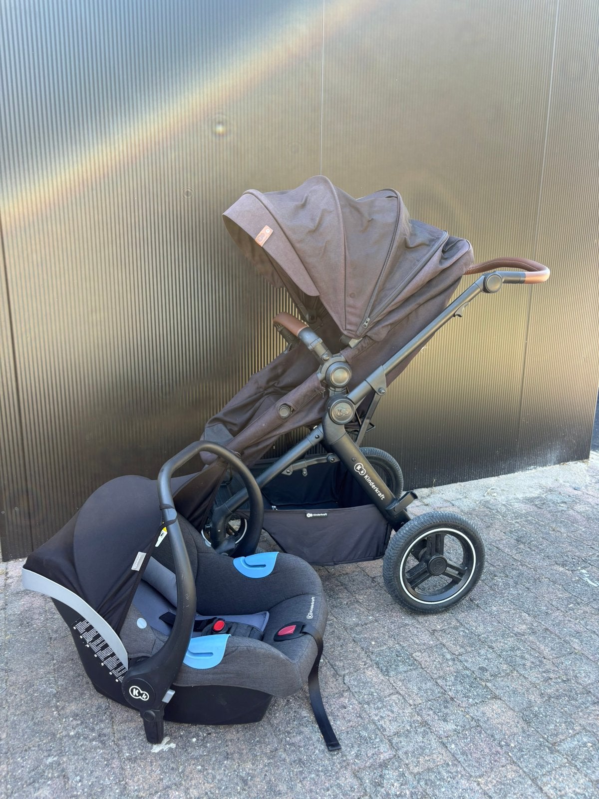 Kinderkraft 3-in-1 kinderwagen, Kinderen en Baby's, Buggy's, Ophalen, Gebruikt, Regenhoes