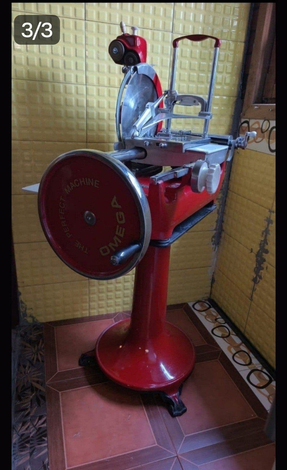 omega snijmachine, Ophalen