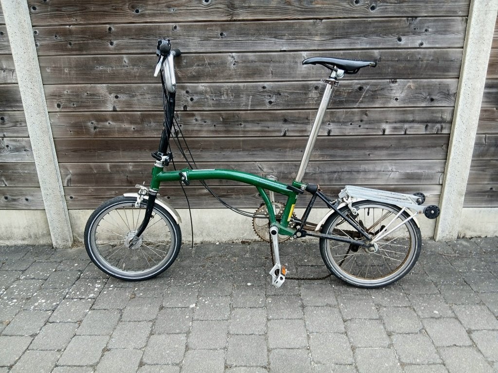 Brompton plooifiets te herstellen/gebruiken voor onderdelen, Fietsen en Brommers, Ophalen, Gebruikt, Brompton, Velgrem