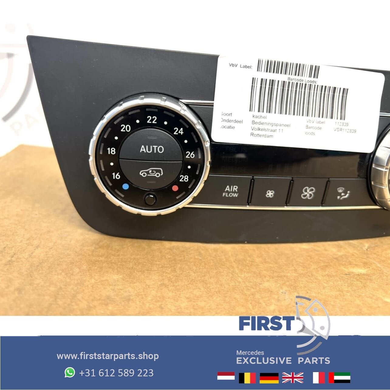 A1669000306 Mercedes CLIMATE CONTROL SCHAKELAAR W166 GLE X16, Utilisé, -, -, Enlèvement ou Envoi