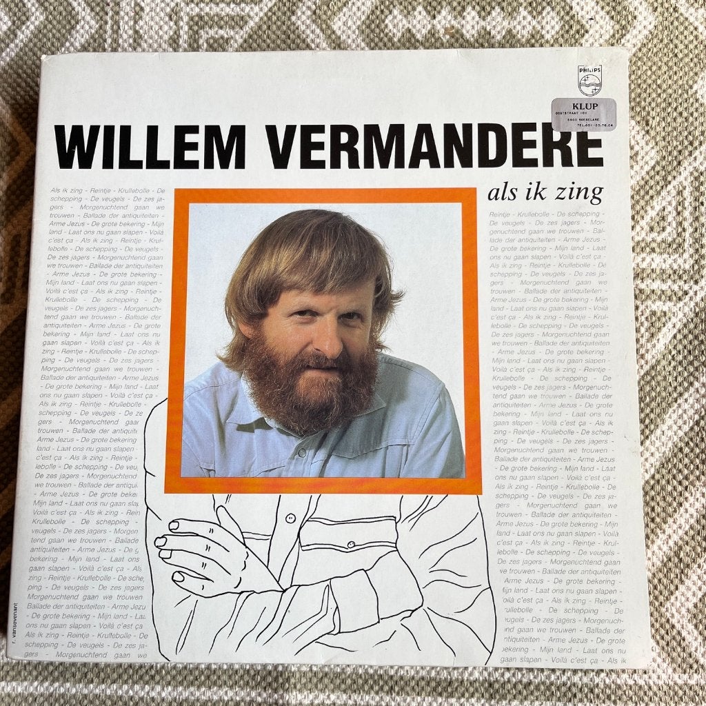 Willem Vermandere – Als Ik Zing, Ophalen of Verzenden, Gebruikt, LP