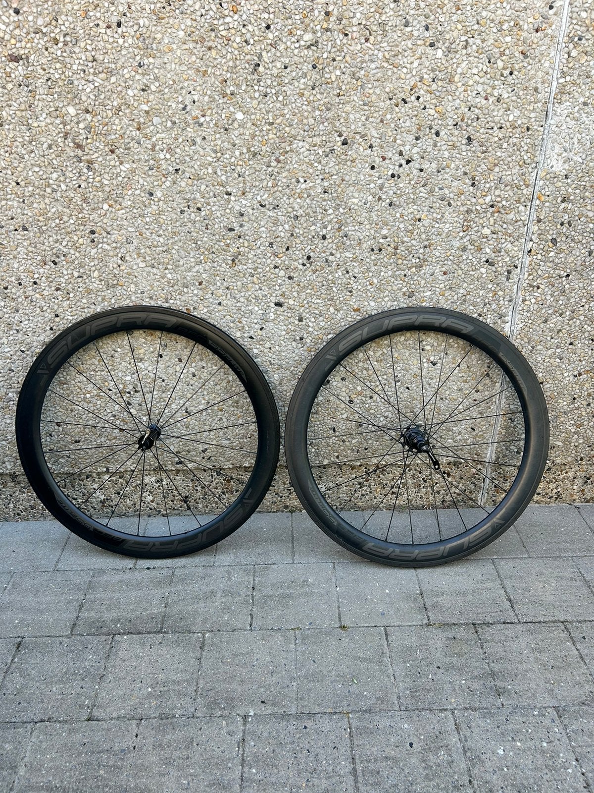 Carbon wielset supra rfc 55 elite velgrem topstaat, Fietsen en Brommers, Ophalen, Zo goed als nieuw, Carbon