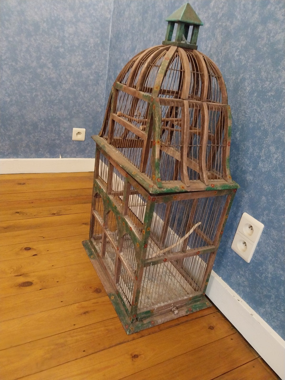 cage à oiseaux, Enlèvement, Utilisé, Bois