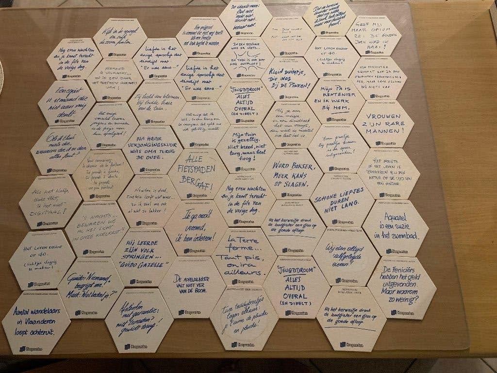 Grote verzameling Hoegaarden bierviltjes, Verzamelen, Ophalen, Gebruikt