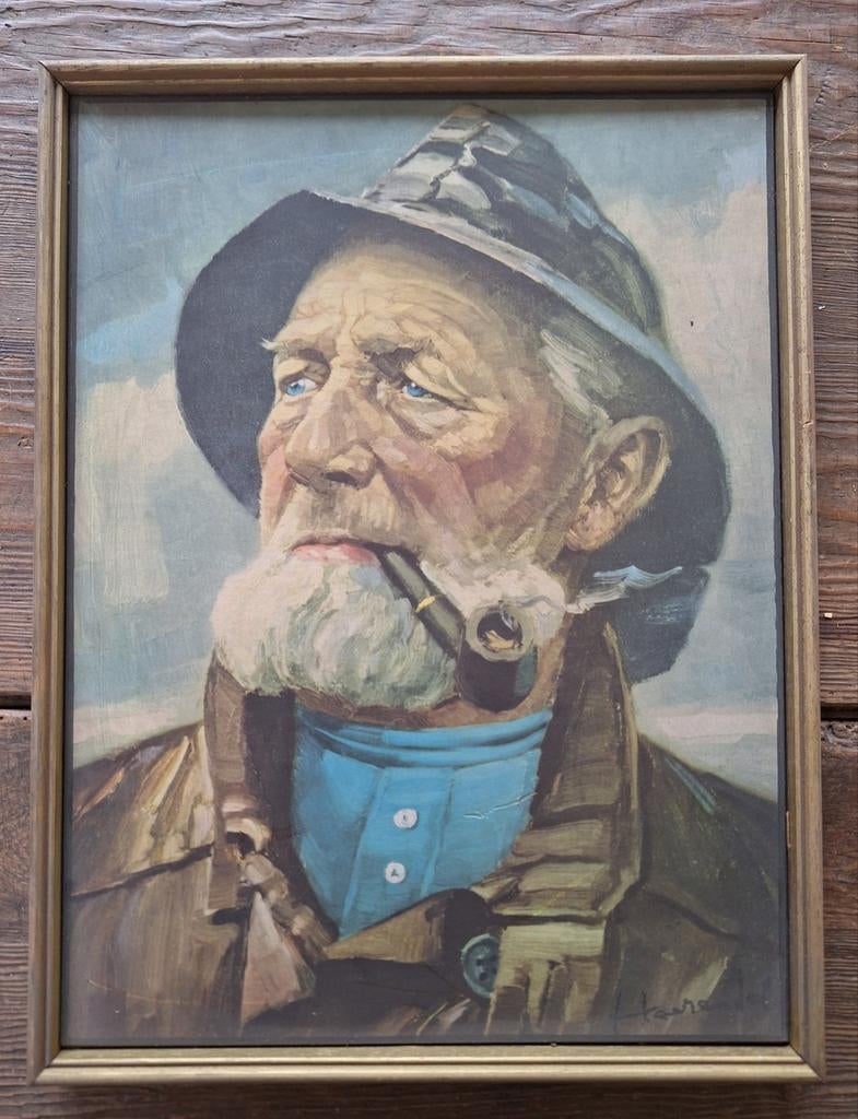 De oude zeebries Harry Haerendel, Antiek en Kunst, Ophalen of Verzenden, Portret