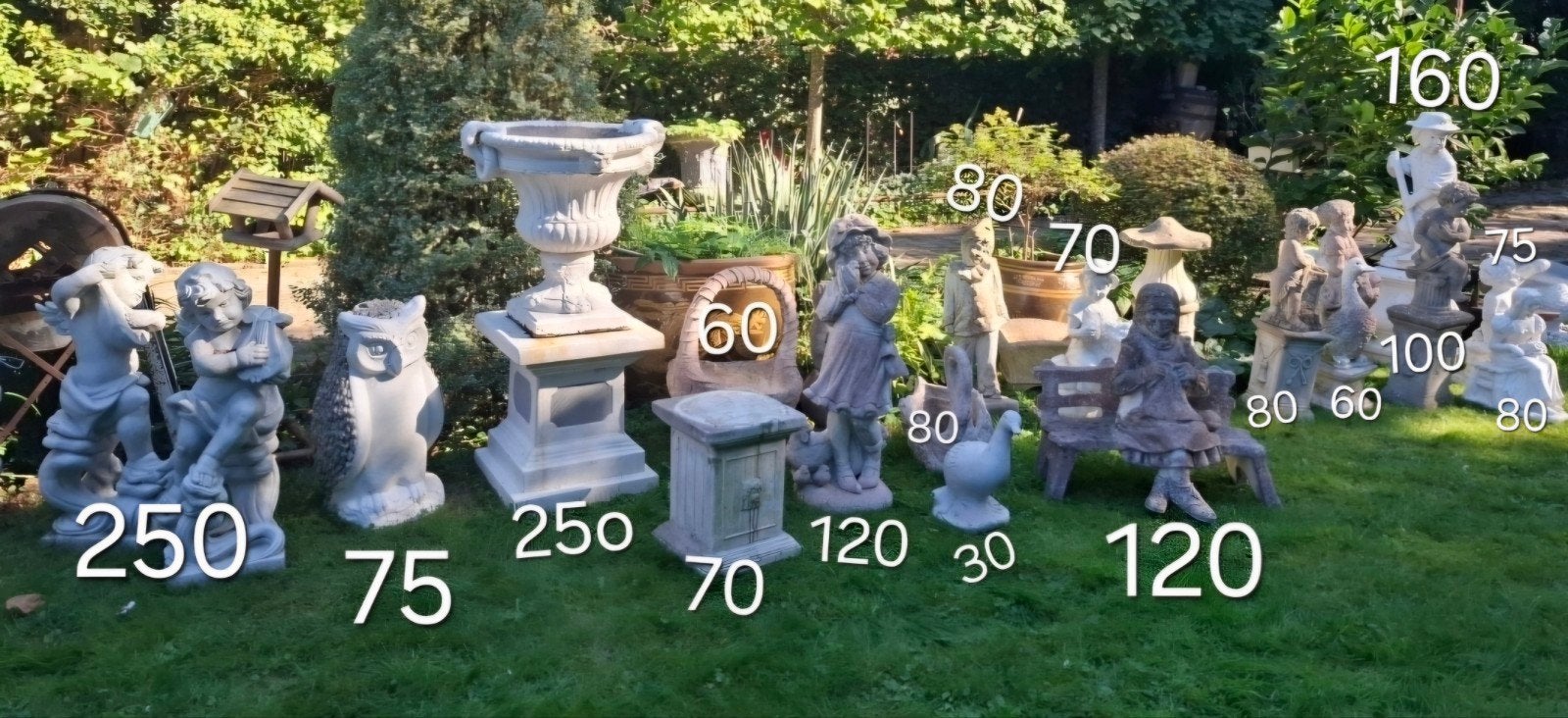 Postures décoratives de Jardin en pierre lourde., Enlèvement, Pierre