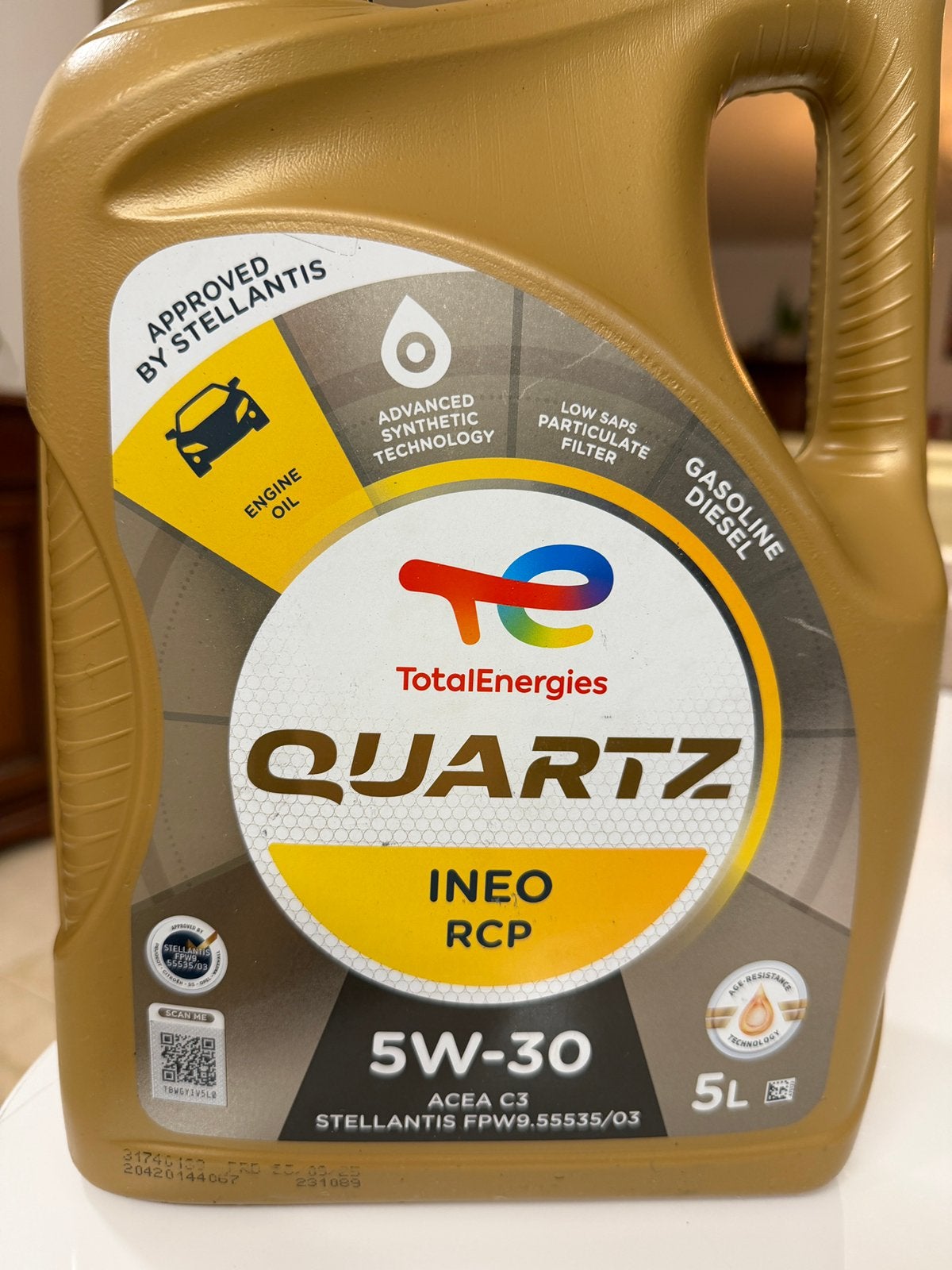 TotalEnergies Quartz motorolie 5W-30 5 liter, Ophalen