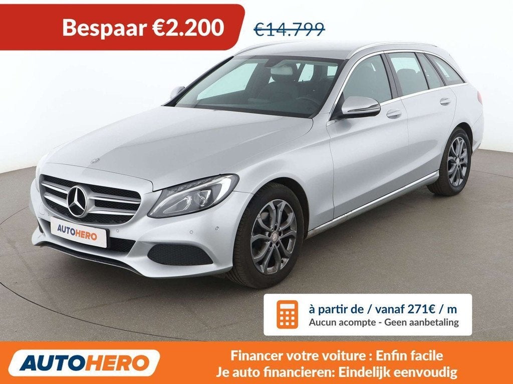 Mercedes-Benz C-Klasse 180 C 180 d T BlueTEC Avantgarde, Auto's, Achterwielaandrijving, Gebruikt, Zwart, 116 pk