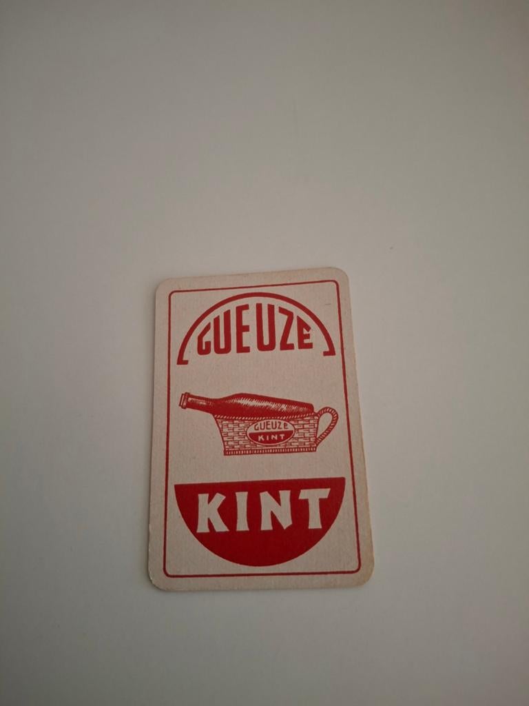 Oude speelkaart gueuze kint, Verzamelen, Ophalen of Verzenden