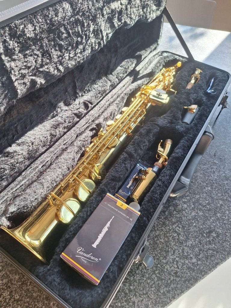 Sopraan Saxofoon, Muziek en Instrumenten, Ophalen, Zo goed als nieuw, Sopraan, Met koffer