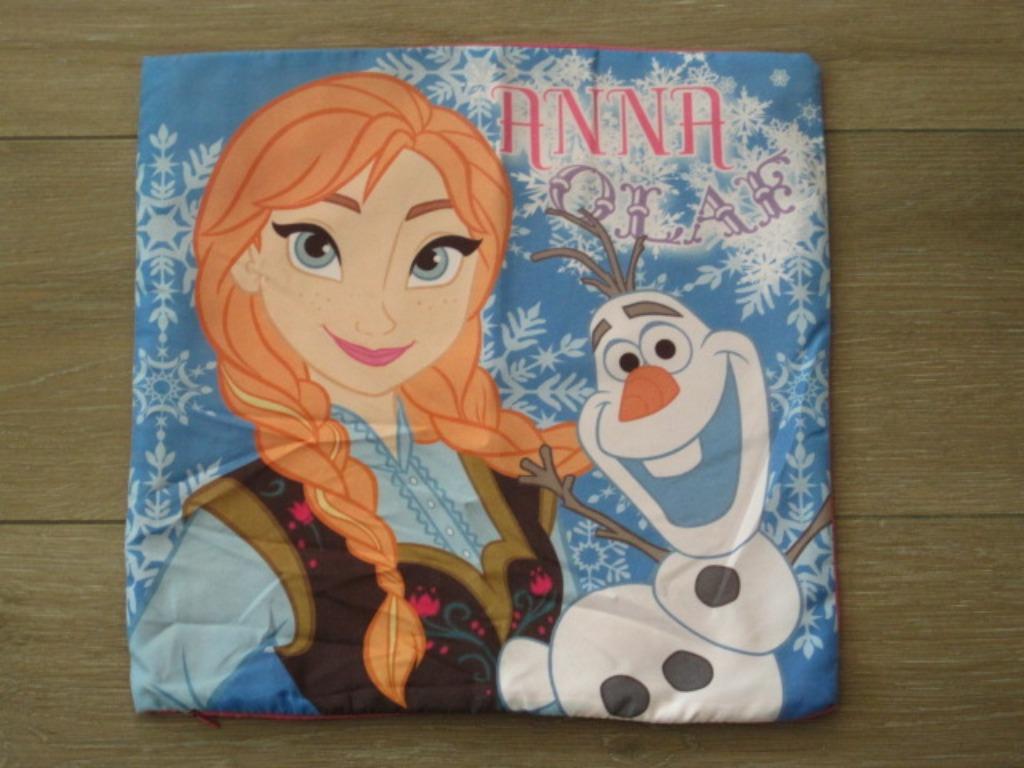 Kussensloop Frozen Anna & Olaf 40 x40 cm, Ophalen of Verzenden, Gebruikt, Hoeslaken of Sloop