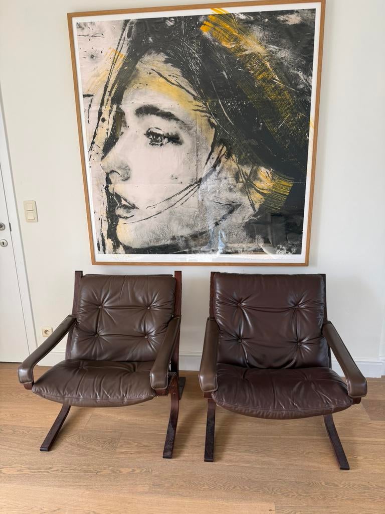 Igmar relling for westnofa siesta lounge vintage chairs, Huis en Inrichting, Fauteuils, Ophalen, Zo goed als nieuw
