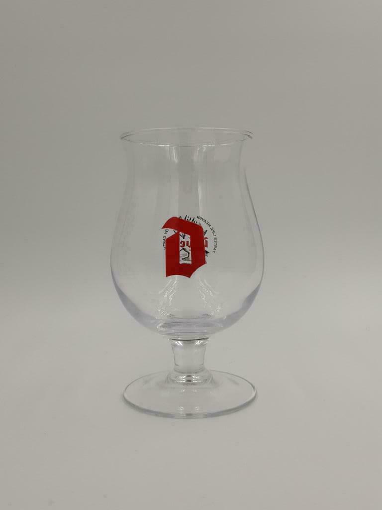 Duvel glas met rood logo, Enlèvement ou Envoi, Comme neuf, Verre à bière