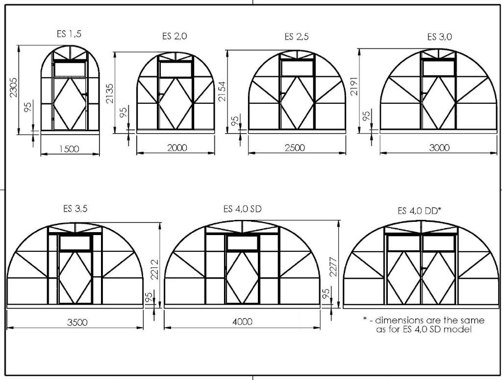 Ecoslider Tunnelkas ES 2 /2.5 x vanaf 4M 6mm Serre, Tuin en Terras, Kassen, Staal, Polycarbonaat, Verzenden, Kweekkas