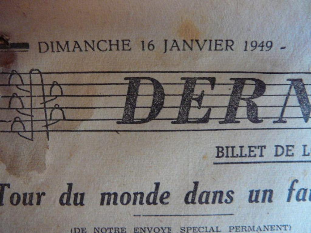 La Libre Belgique dimanche 16 janvier 1949 oude krant, Ophalen of Verzenden, 1940 tot 1960, Krant