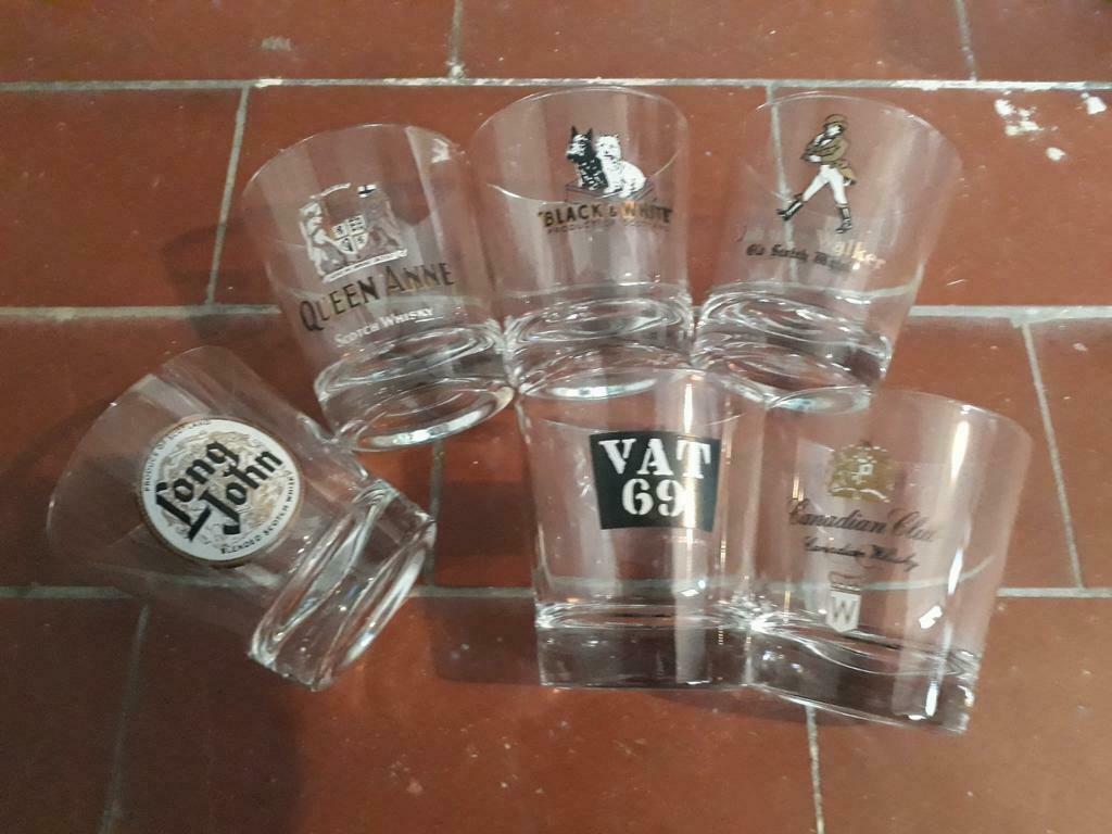 Set 6 whiskyglazen, Ophalen of Verzenden, Zo goed als nieuw