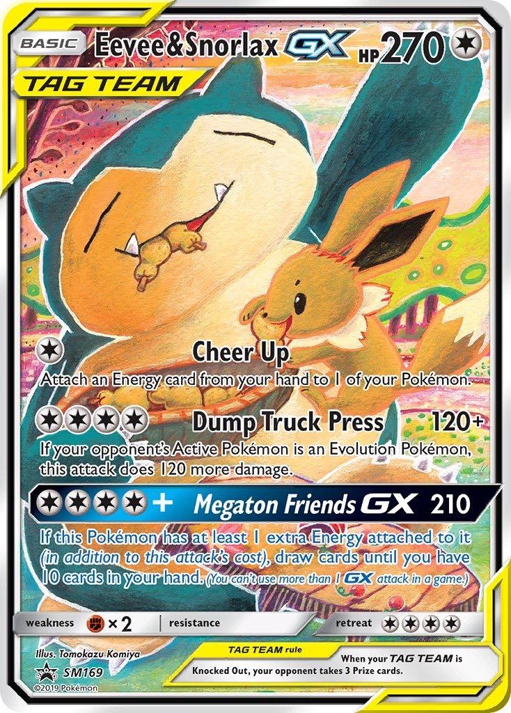 carte pokemon Eevee & Snorlax GX, Enlèvement, Comme neuf, Cartes en vrac