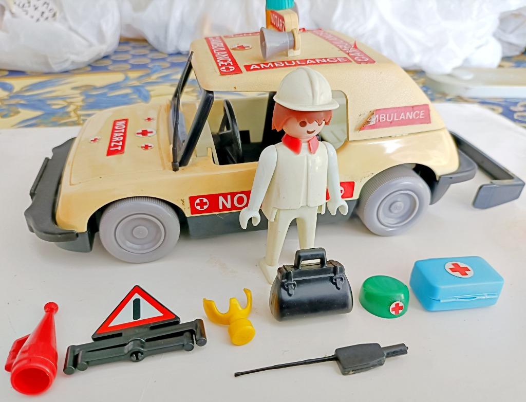 Playmobil 3217 Voiture d'hospital / urgences / médecin, 1977, Enlèvement ou Envoi, Utilisé, Ensemble complet