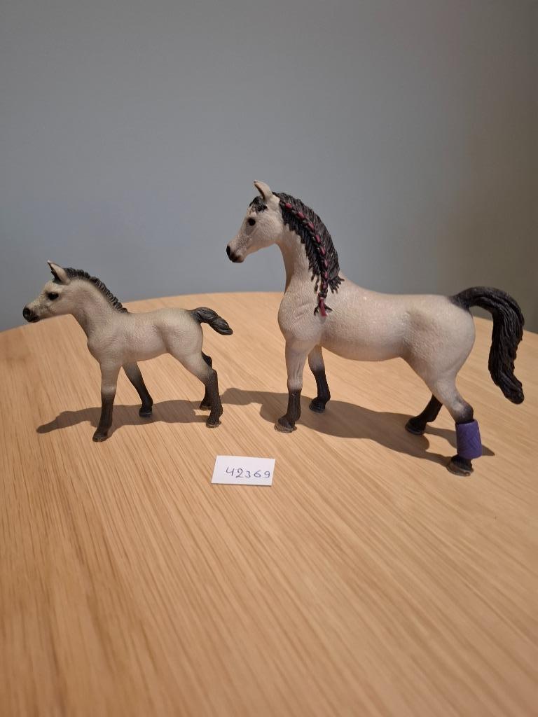 Schleich 42369 Jument arabe + poulain, Enlèvement, Comme neuf