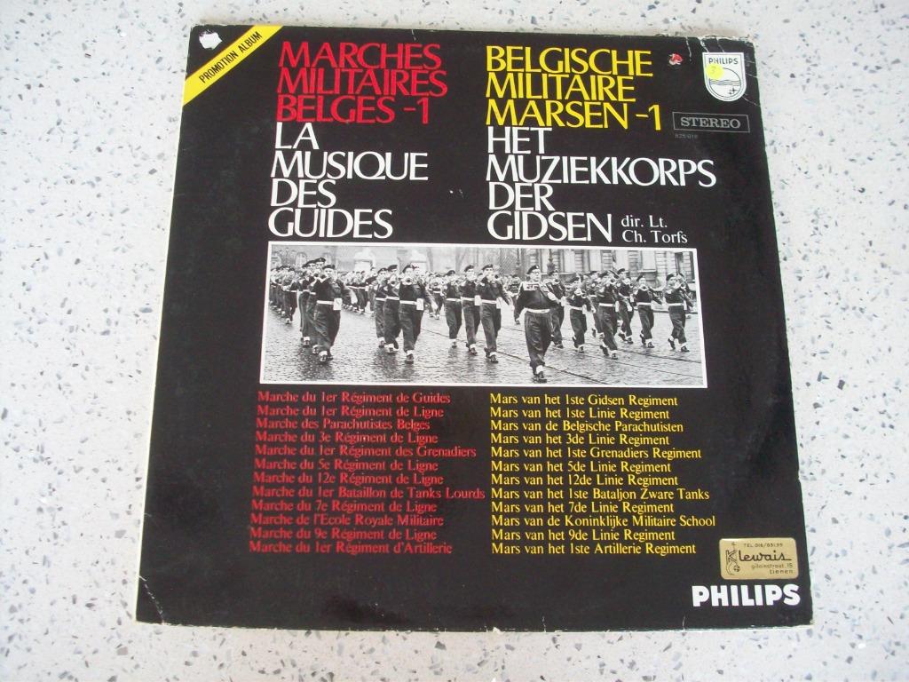 vinyl lp belgische militaire marsen, Ophalen of Verzenden, Zo goed als nieuw, 12 inch, Overige genres