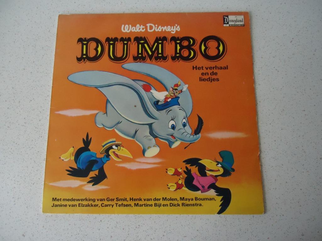 LP "Walt Disney's DUMBO" anno 1974., Ophalen of Verzenden, Gebruikt, Verhaal of Sprookje