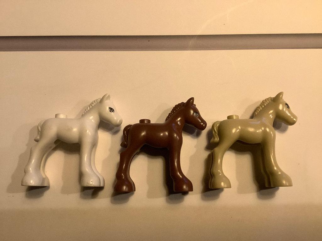 Lego pony’s 3 stuks / 108-D1-2, Ophalen of Verzenden, Zo goed als nieuw, Losse stenen, Lego