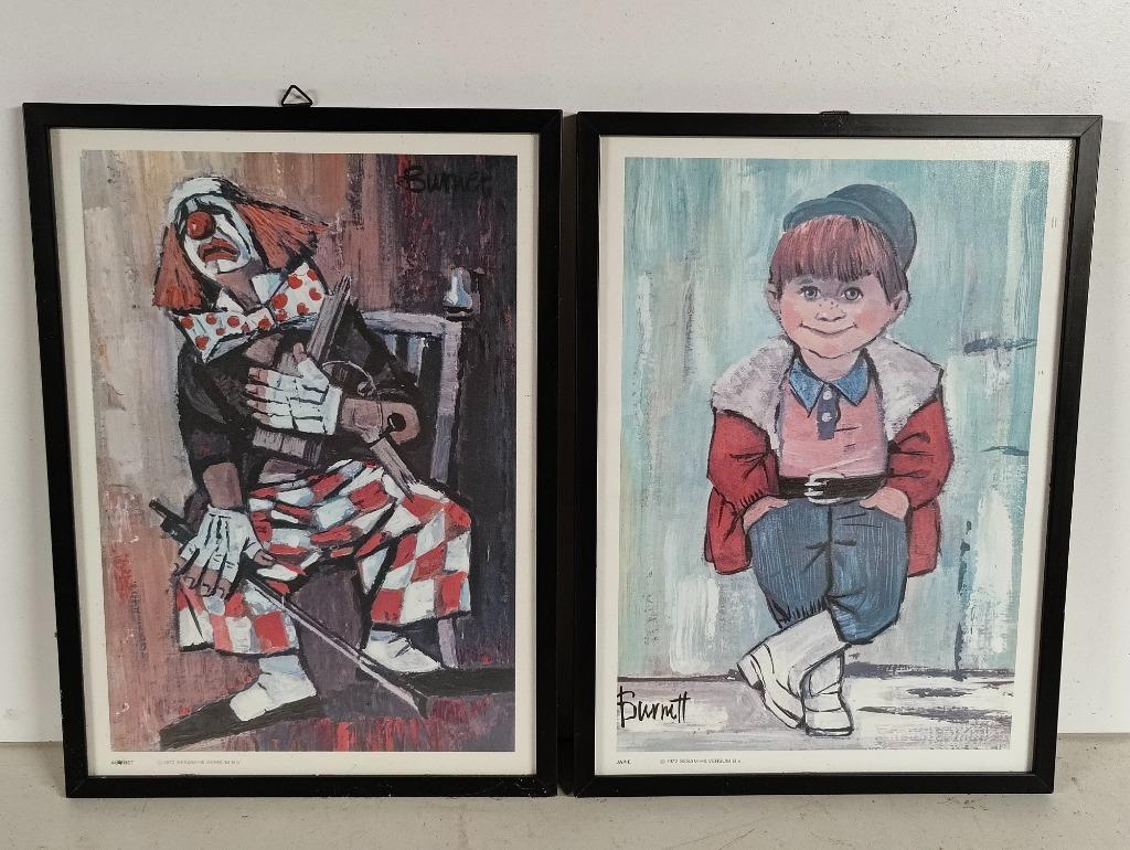 Lot van 2 posters / werken van Burnett, Enlèvement ou Envoi, Utilisé