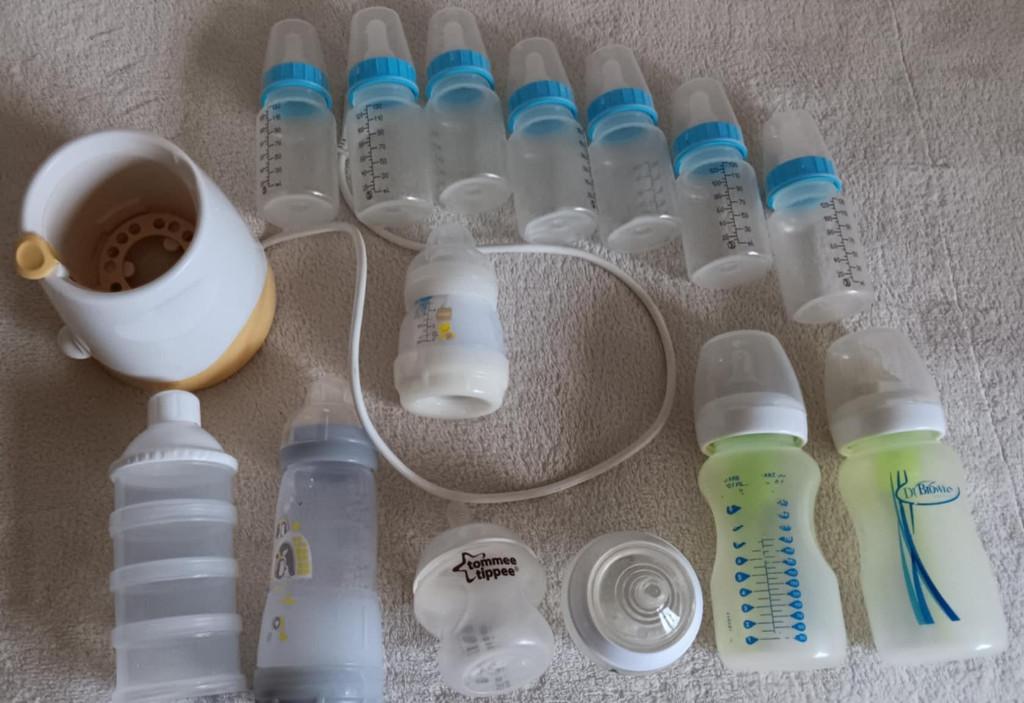 Papflessen flesverwarmer melkpoederdoosjes, Kinderen en Baby's, Babyvoeding en Toebehoren, Gebruikt, Ophalen