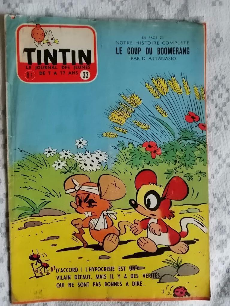 Journal de TINTIN édition Belge n33 - 15 aout 1956, Ophalen of Verzenden, Tijdschrift