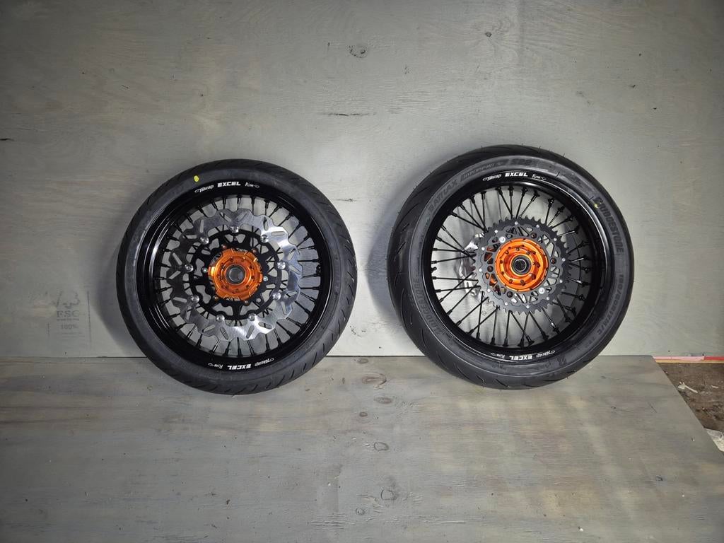 Supermoto velgen 17 inch custom, Ophalen of Verzenden