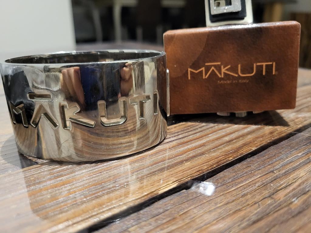 Makuti armband plus ring, Ophalen of Verzenden, Gebruikt, Zilver, Staal