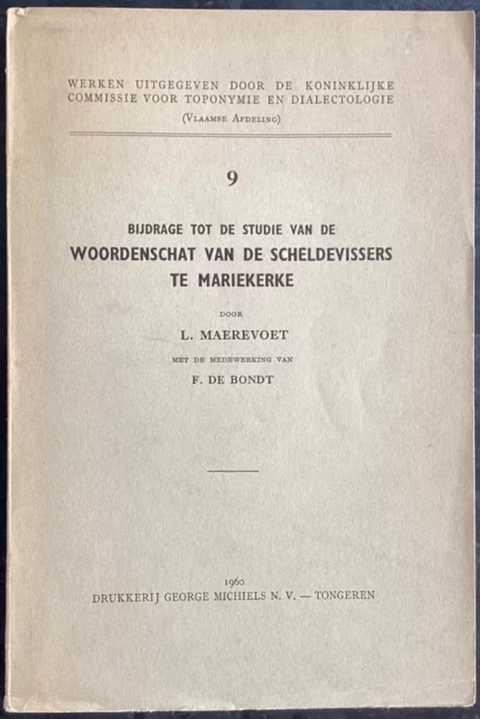 Woordenschat van de Schelde vissers, Boeken, Ophalen of Verzenden