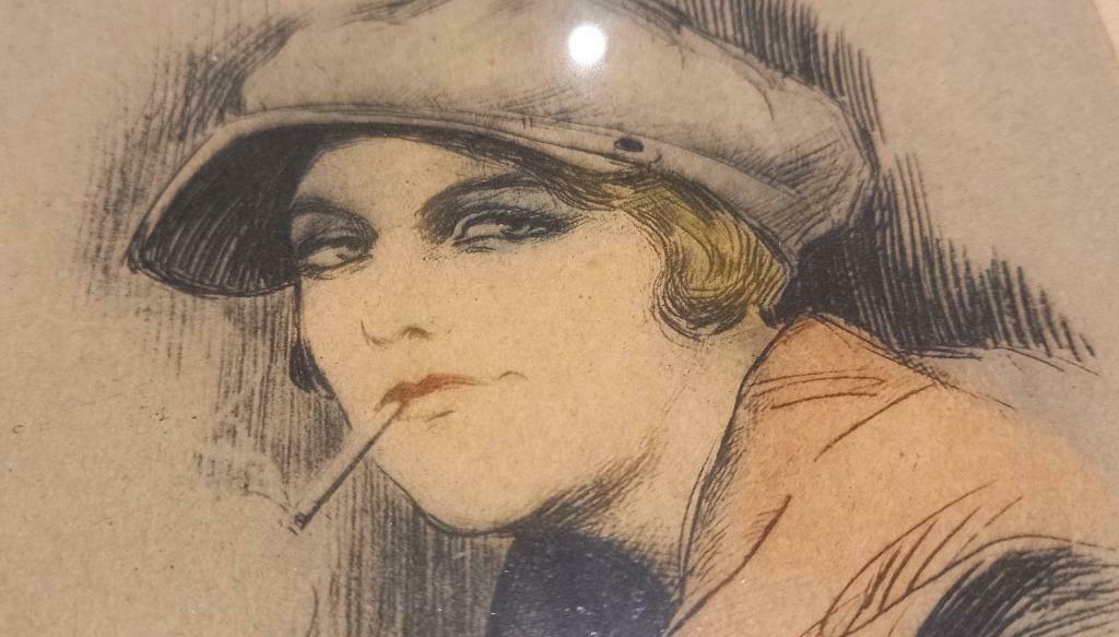 Tekening Y. Theys, Antiek en Kunst, Ophalen of Verzenden