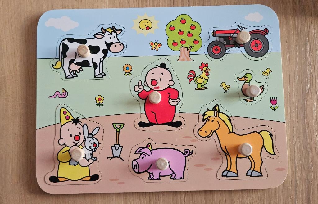 Bumba legpuzzel hout, Kinderen en Baby's, Ophalen, Zo goed als nieuw, Van hout