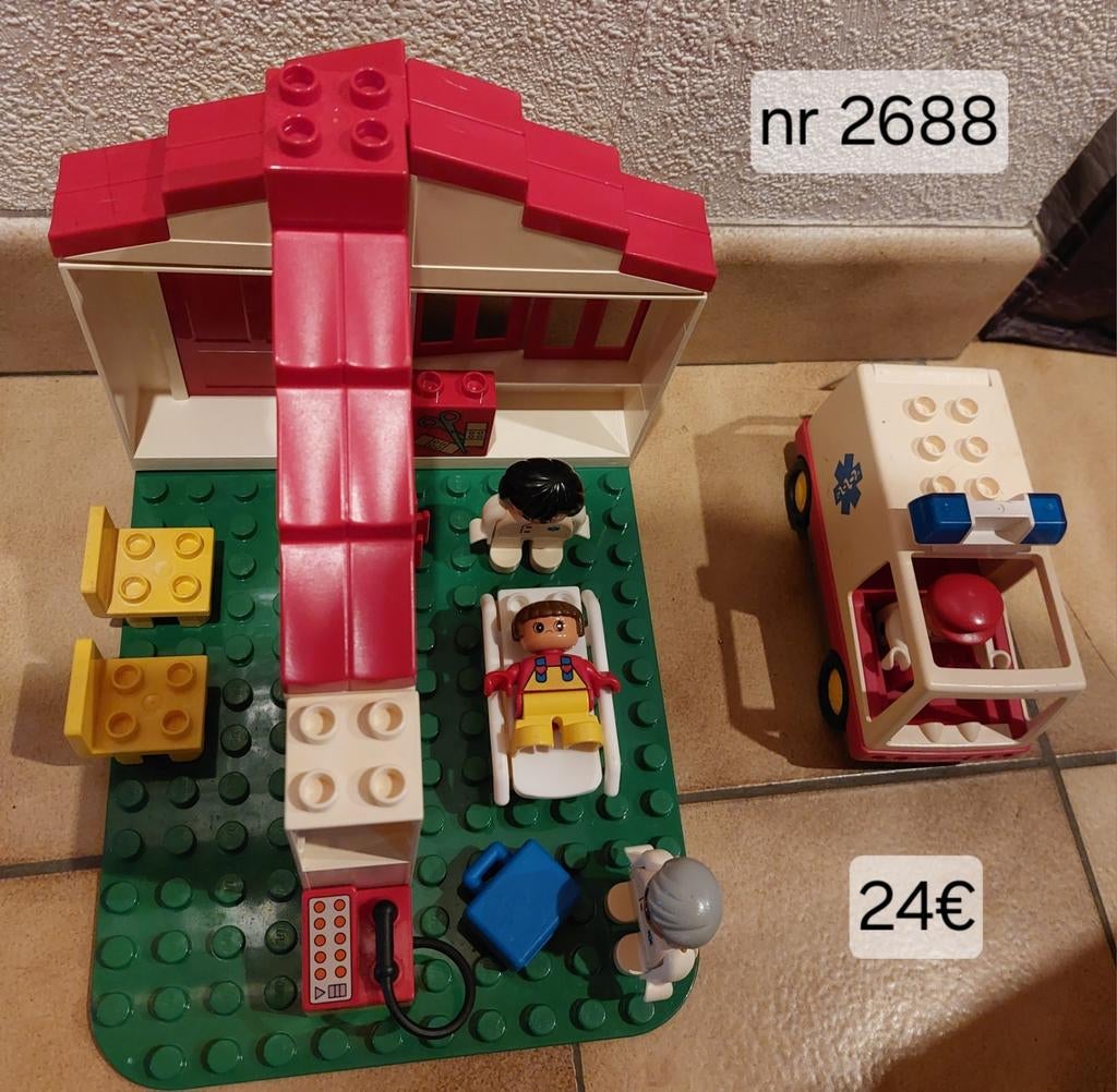 Lego duplo Dokterswoning set nr 2688, Ophalen of Verzenden, Zo goed als nieuw, Duplo